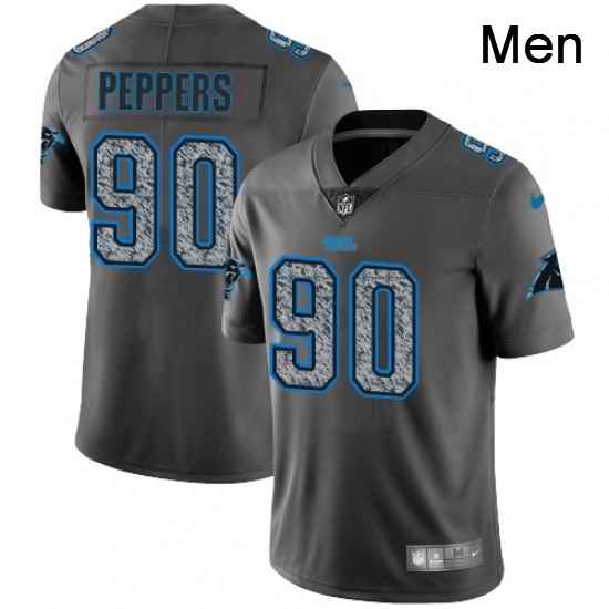 Mens Nike Carolina Panthers 90 Julius Peppers Gray Static Vapor Untouchable Limited NFL Jersey